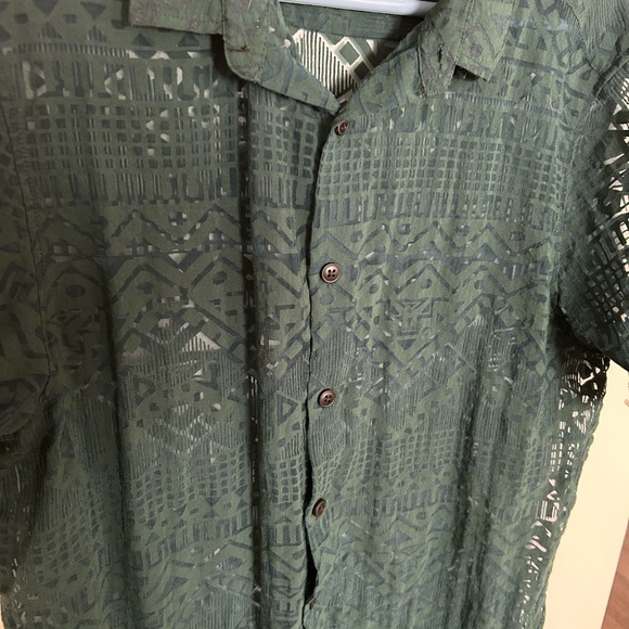 ASOS Green Short Sleeve Shirt - Picture 2 of 3